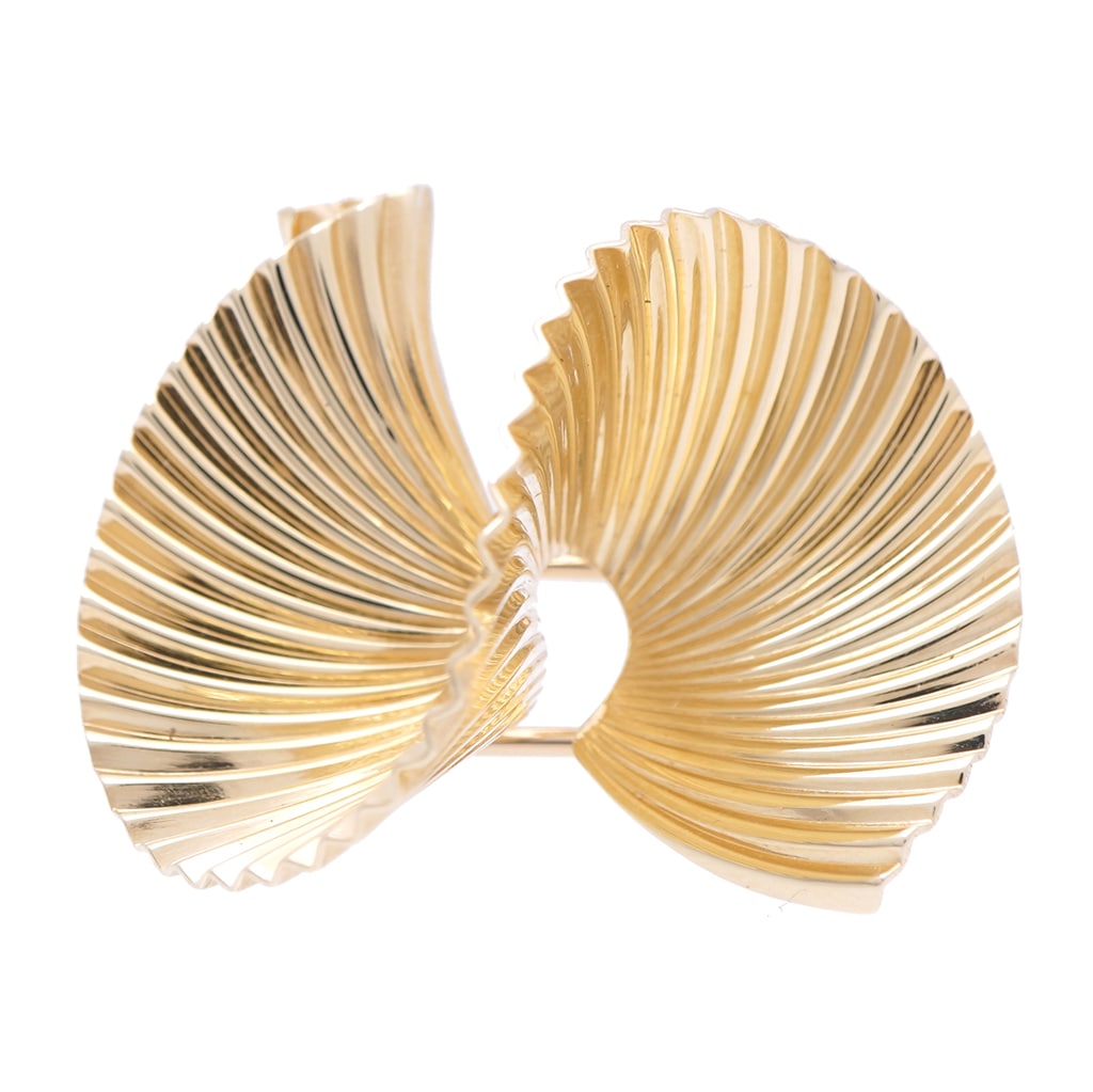 新品同様 アンティーク K14 ブローチ ブローチ K14イエローゴールド ゴールド 0862【中古】 レディース