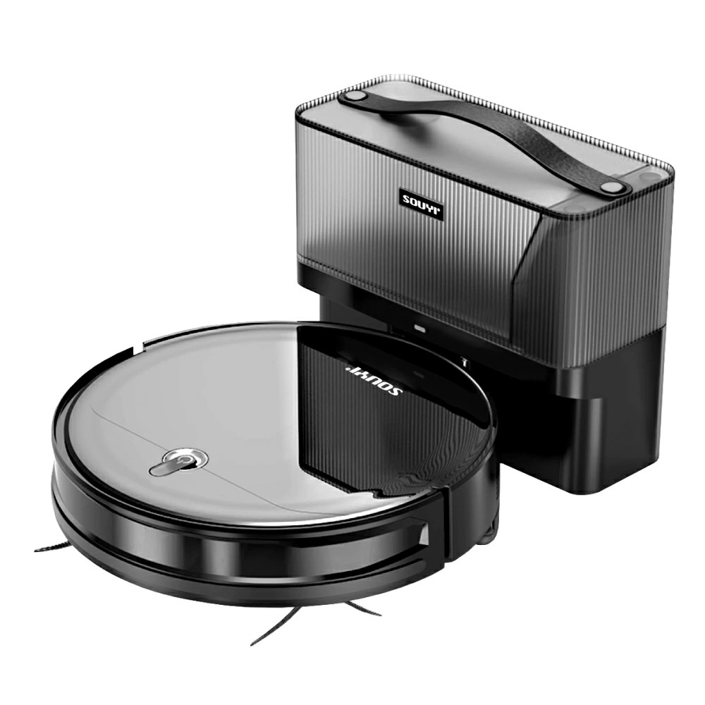 自動収集機能付き ロボット掃除機 ブラック　自動充電 70日ゴミ捨て不要 水拭き 強力吸引