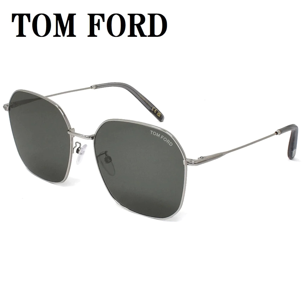 TF887-K 16A 59 サングラス アジアンフィット アイウェア メガネ 眼鏡 UVカット 紫外線カット グレー シルバー