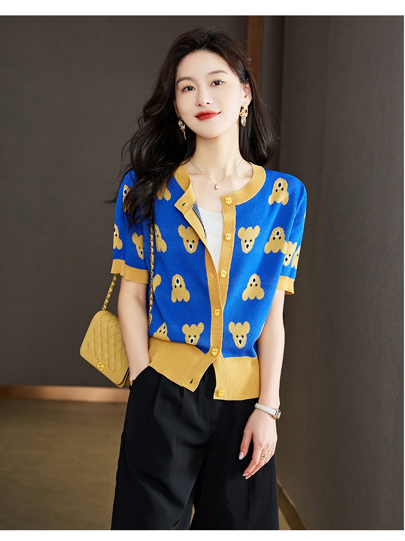 レディース 婦人服 ファッション 個性的なデザイン ユニークなデザイン カジュアル カーディガン グレー ブルー M L XL XXL トップス 袖あり かわいい 大人可愛い きれいめ シンプル