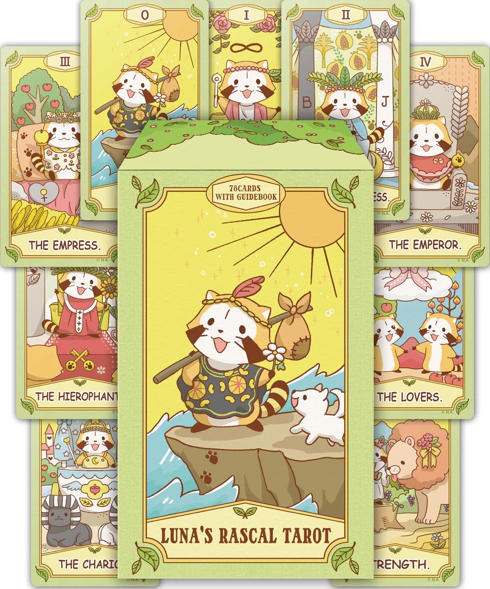 ルナズラスカルタロット LUNA S RASCAL TAROT 日本語解説書付き 初心者向け
