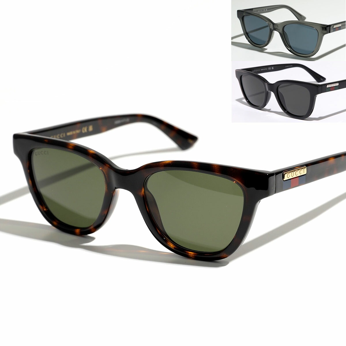 GUCCI グッチ サングラス GG1116S レディース ウェリントン型 アジアンフィット メガネ 眼鏡 メタルロゴ セルフレーム アイウェア カラー3色