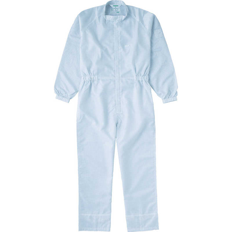 トラスコ中山　制電糸グリッド仕様フード無つなぎ服 ホワイト L　TCOGWL