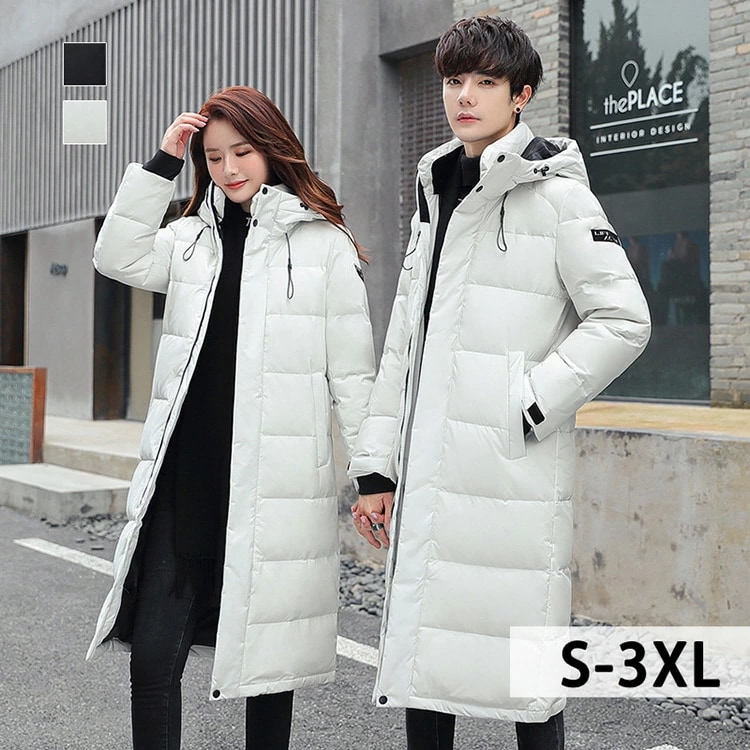 ダウンジャケット レディース メンズロング丈ダウンコート レディース 大きいサイズ 防寒 きれいめ コート レディース ダウン ジャケット韓国 おしゃれ ダウンジャケット きれいめ 秋冬 ダウンコート