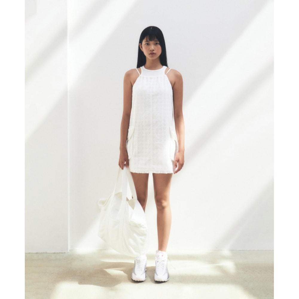グローブラッセルレースワンピース_ホワイト