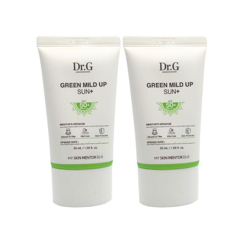 【1+1】 グリーンマイルドアップ サンプラス SPF50+ PA++++ 35ml × 2個 / 自然にトーンアップ！軽やかUVケアで明るい肌へ