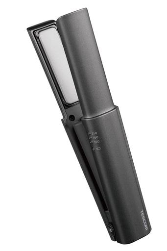 テスコム ヘアアイロン コードレスヘアアイロン USB充電式 コンパクト 17MM 海外対応 210C/190C/160C 自動OFF メタリックグレー TS510A-H
