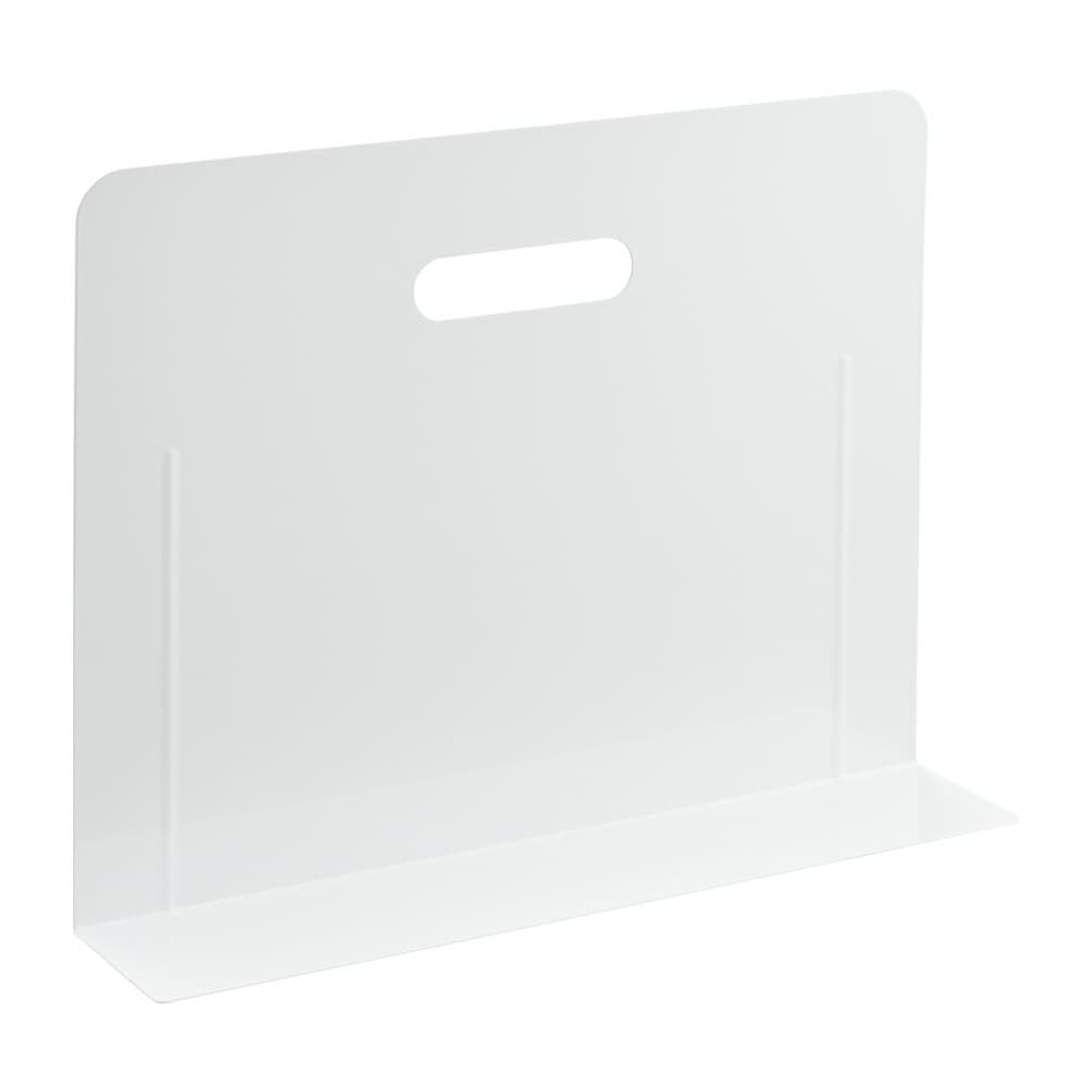 （まとめ買い）ブックエンド スーパーワイドタイプ（マグネット付） ホワイト A-7353-0 [x3]