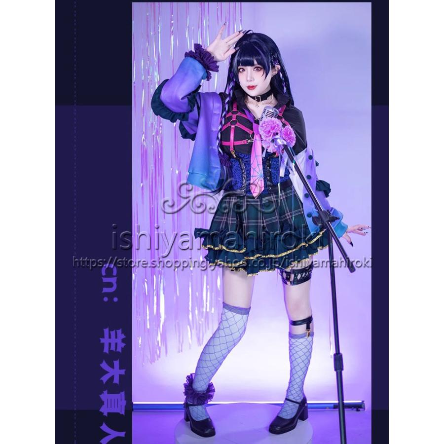 にじさんじ Vtuber 風 狂蘭 メロコ Meloco Kyoranコスプレ衣装 ウィッグ 傘 能 cosplayコスチューム 変装 舞台 仮装 祭り