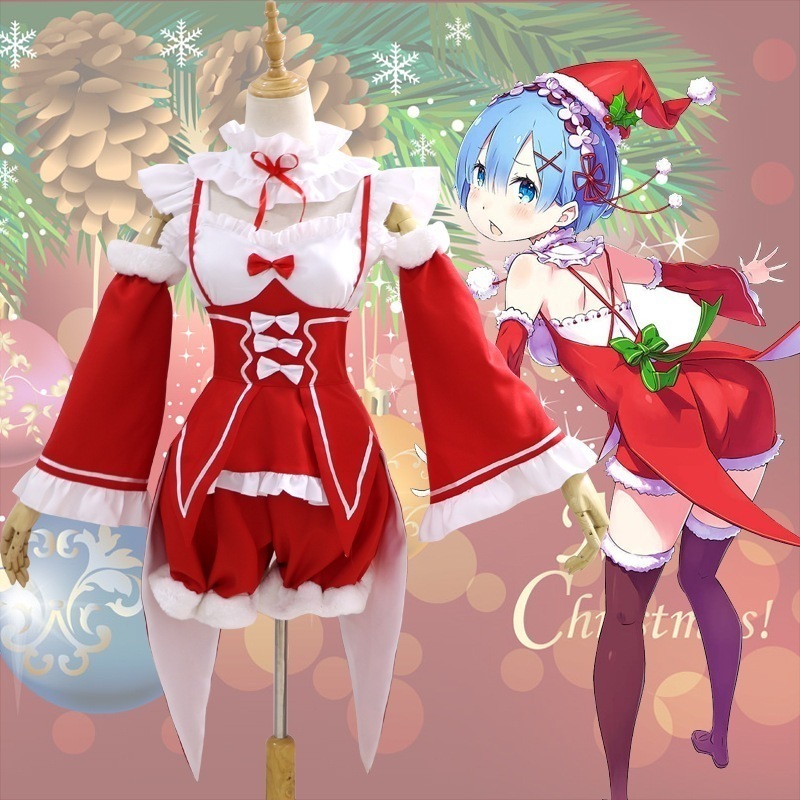 【人気爆売れ】Re: ゼロから始める异世界生活ラムライムレムクリスマス服コスプレ服