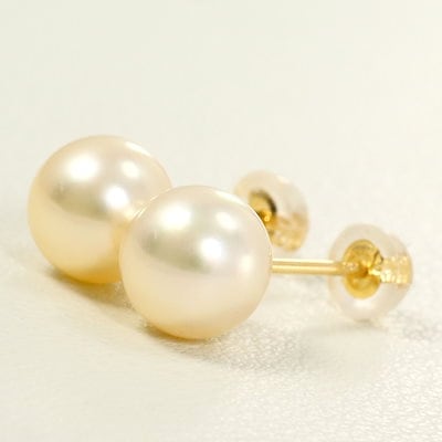 K18 18金 YG イエローゴールド ピアス パール（真珠） 総重量約1.5g 中古 16,740円