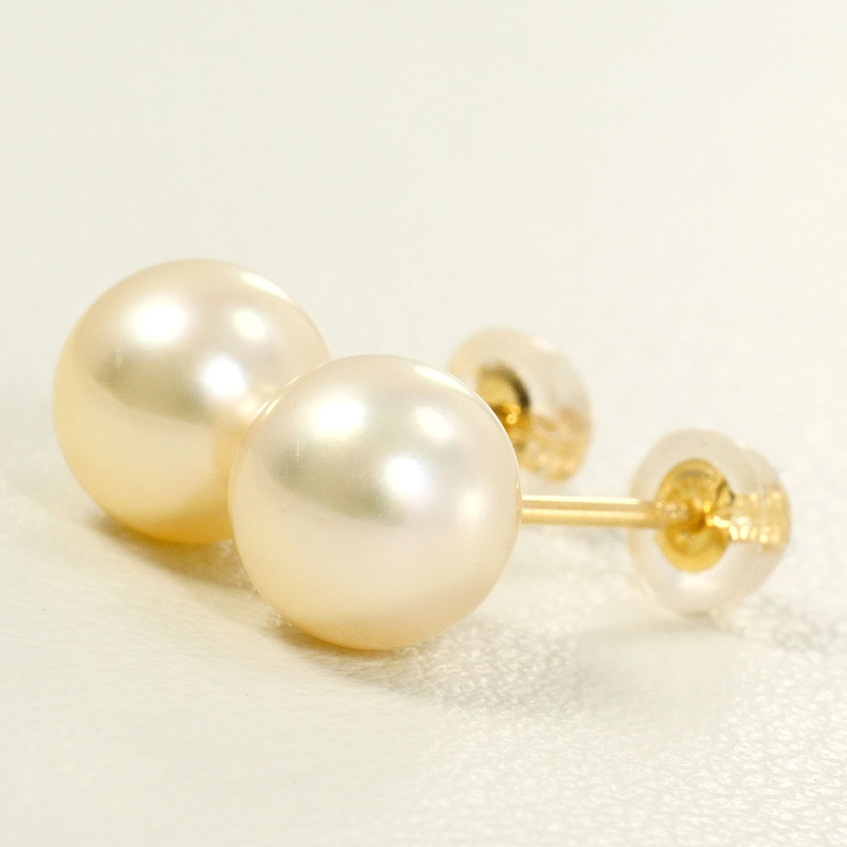 K18 18金 YG イエローゴールド ピアス パール（真珠） 総重量約1.5g 中古