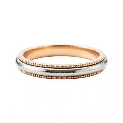 ALLEUN 14K 18K ミルグレインカップリングゴールドリングウェディングフレンドシップリング 221,659円