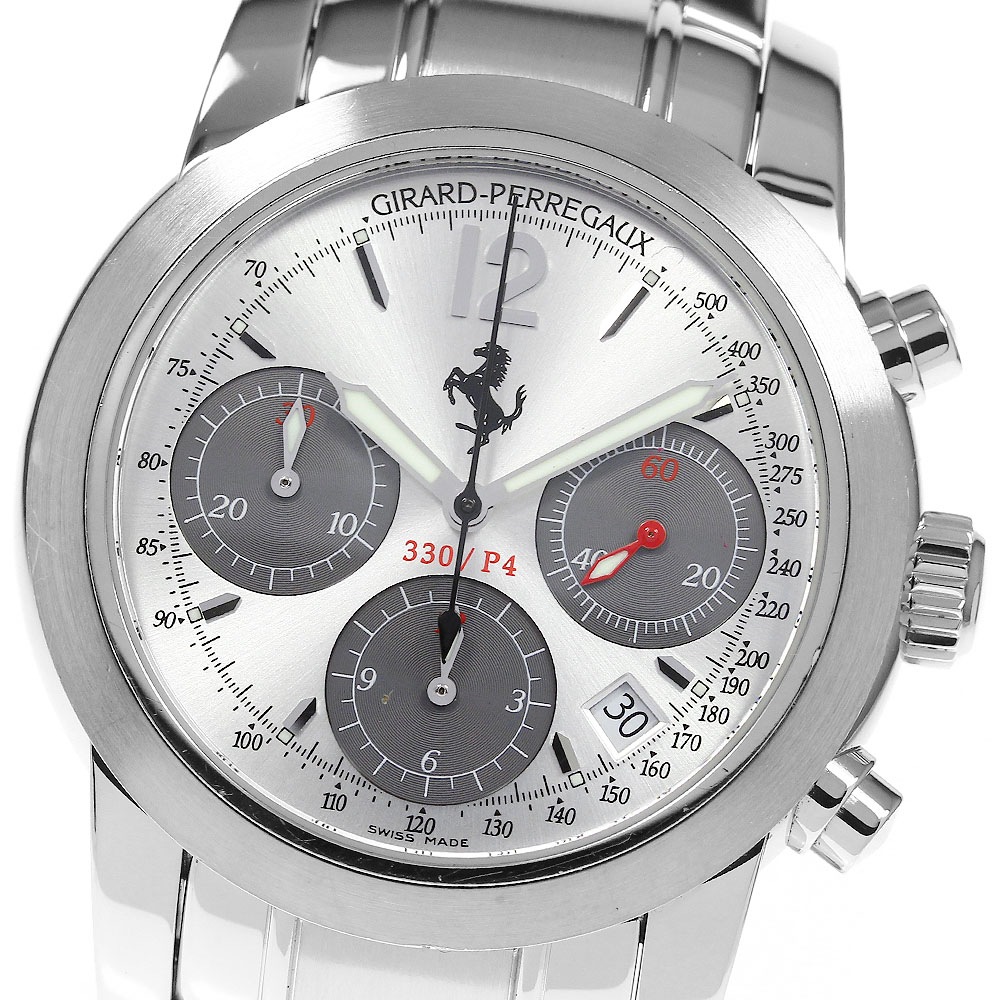 ジラール・ペルゴ GIRARD PERREGAUX 80280.1.11.1142 フェラーリ 330/P4 クロノ デイト 自動巻き メンズ _816061【中古】
