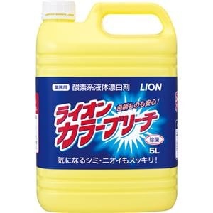 （まとめ）ライオン カラーブリーチ 業務用 5L 1本[x10セット]