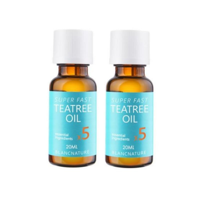 [1+1] マジックティーツリーオイル 20ml 2個 (5倍高濃縮ティーツリー成分) 肌ケアオイル ニキビ肌対応 ピュアオイル オイリースキンケア