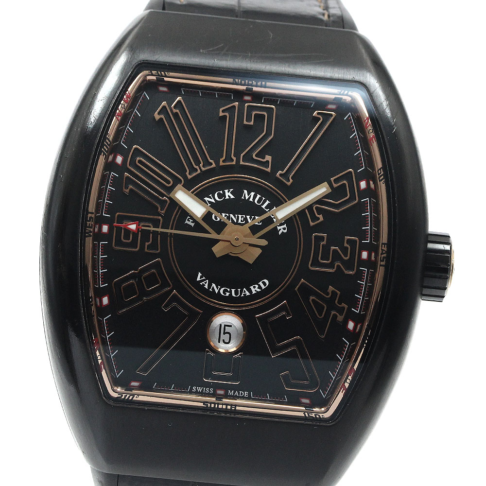 フランクミュラー FRANCK MULLER V45SCDTJ TTNRBR5N ヴァンガード デイト 自動巻き メンズ _889649【中古】