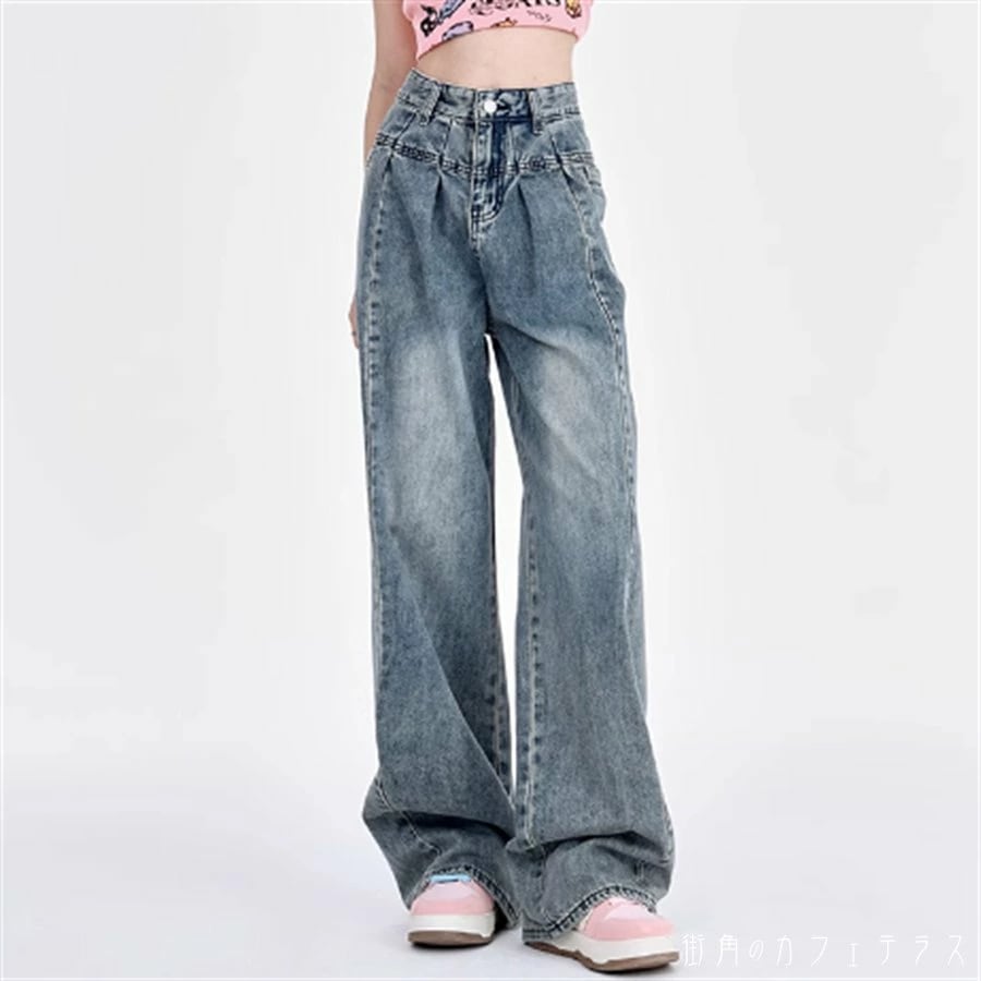 パンツ 2色 デニムパンツ ワイドパンツ フレア Aライン ボトムス ロング マキシ ポケット ハイウエスト ブルーデニム 薄手生地 かわいい 大人可愛い 大人女子 綺麗 シンプル カジュアル 大人