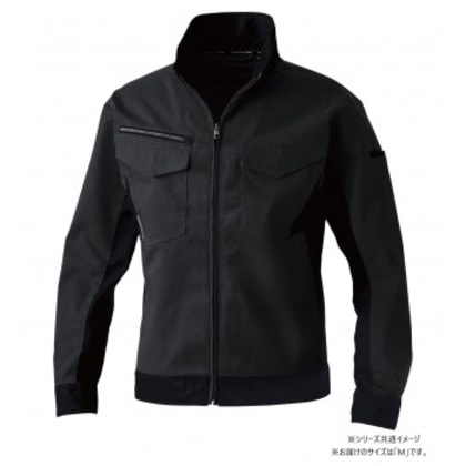 桑和 3472-00 長袖ブルゾン Mサイズ ブラック(4) SOWA