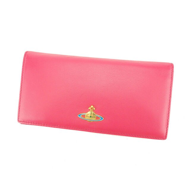 長財布 オーブ ピンク 中古