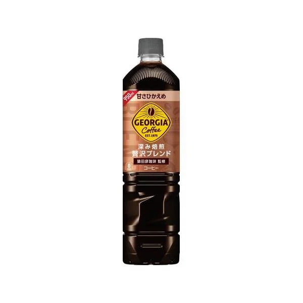 【2ケース】ジョージア GEORGIA 深み焙煎贅沢ブラック 甘さひかえめ 950ml ペットボトル *24個 [コカ・コーラ]