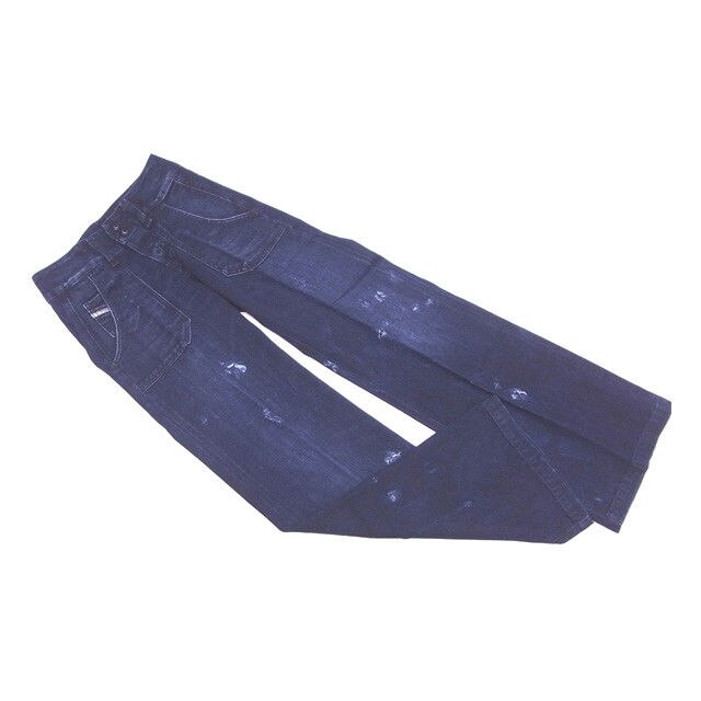 ジーンズ センタープレス 24サイズ ウォッシュブルー 中古