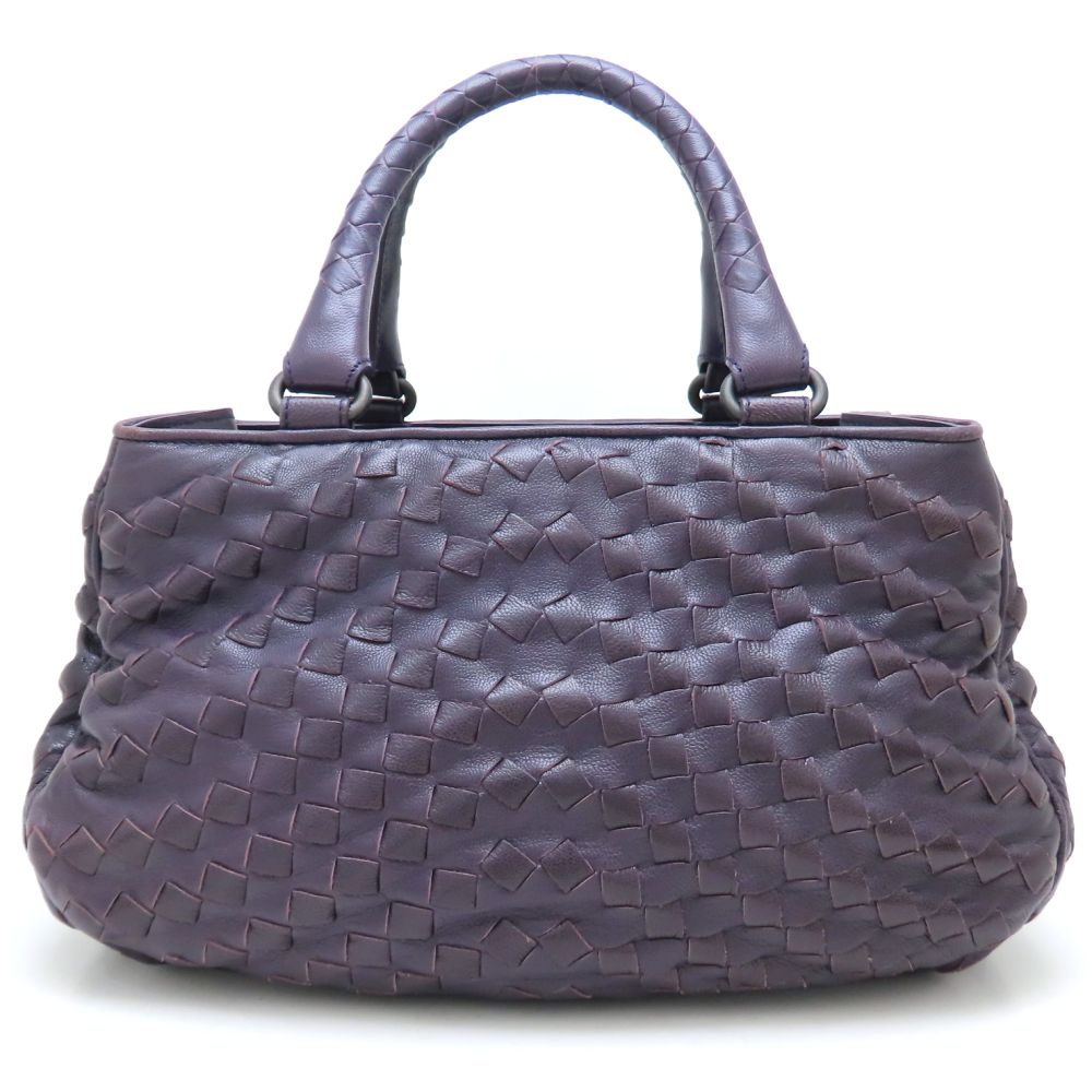 ハンドバッグ イントレチャート レザー パープル/352306【中古】