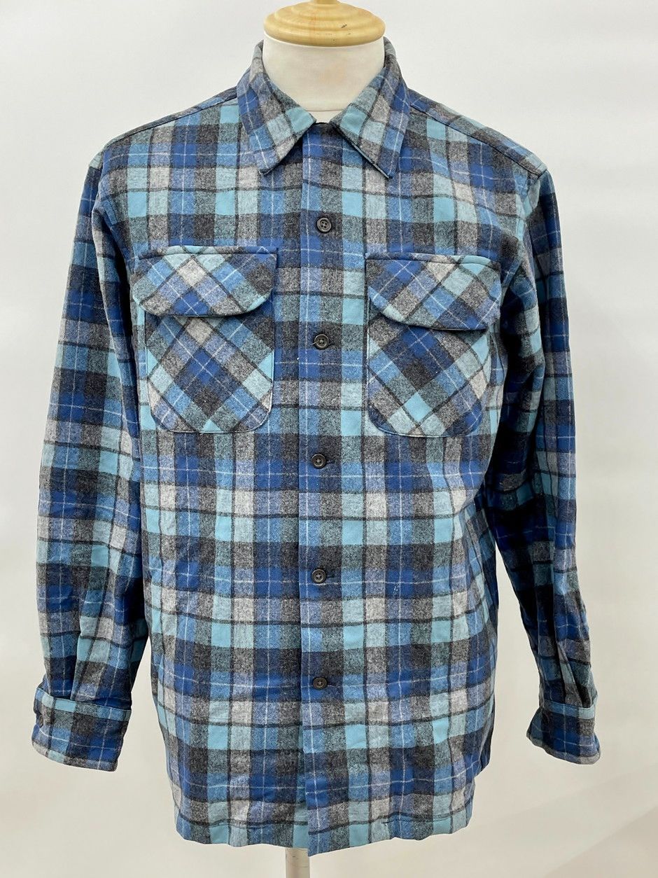 ペンドルトン PENDLETON ウールシャツ S ブルー系 長袖 AA022-30789-R 2602WS030