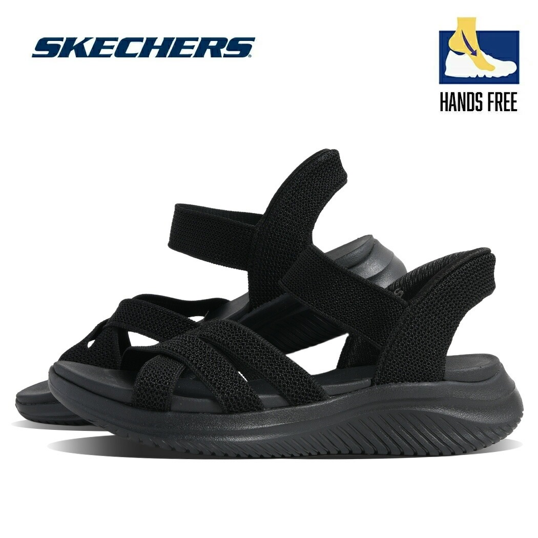 SKECHERS スケッチャーズ スリップインズ サンダル Slip-ins ULTRA FLEX 3.0 SANDAL FOREVER BETTER BLACK ( ハンズフリー レディース ベージ