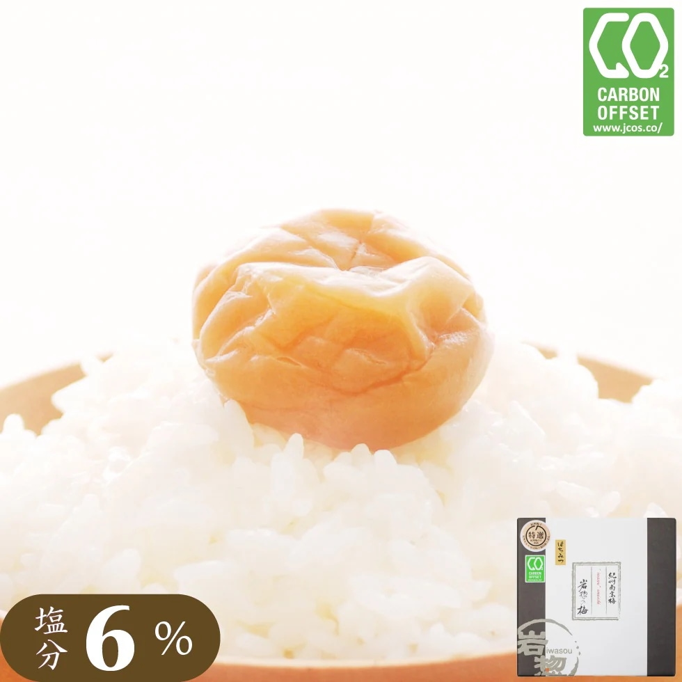 梅干し はちみつ 塩分 6% 南高梅 特選 600g 岩惣 紀州南高梅 うめぼし