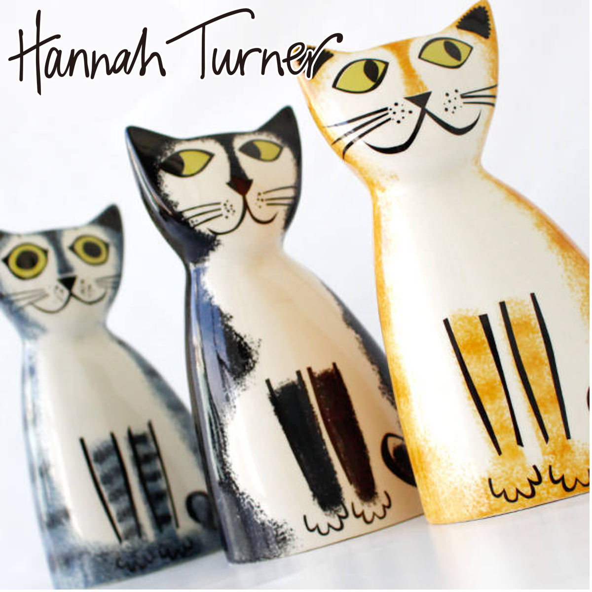 貯金箱 Hannah Turner Money box Cat ネコ ハンナターナー マネーボックス コイン マネーバンク 500円玉 貯まる コイン入れ 500円玉貯金 置物 陶器 猫
