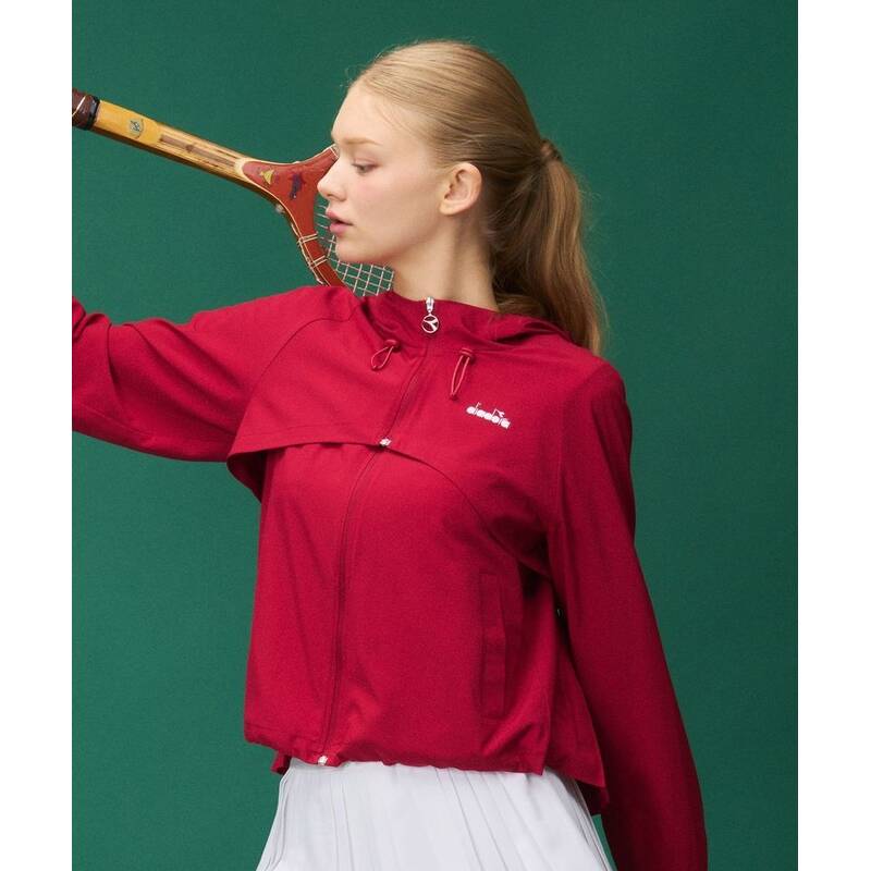 ディアドラ diadora イージー・エルミナ プリーツジャケット レディース RED D5322TJK12RDD 351901