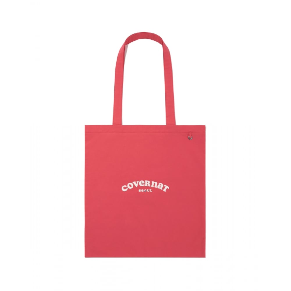 COVERNAT WOMAN クローバーハートクーパーロゴソウルエコバッグレッド