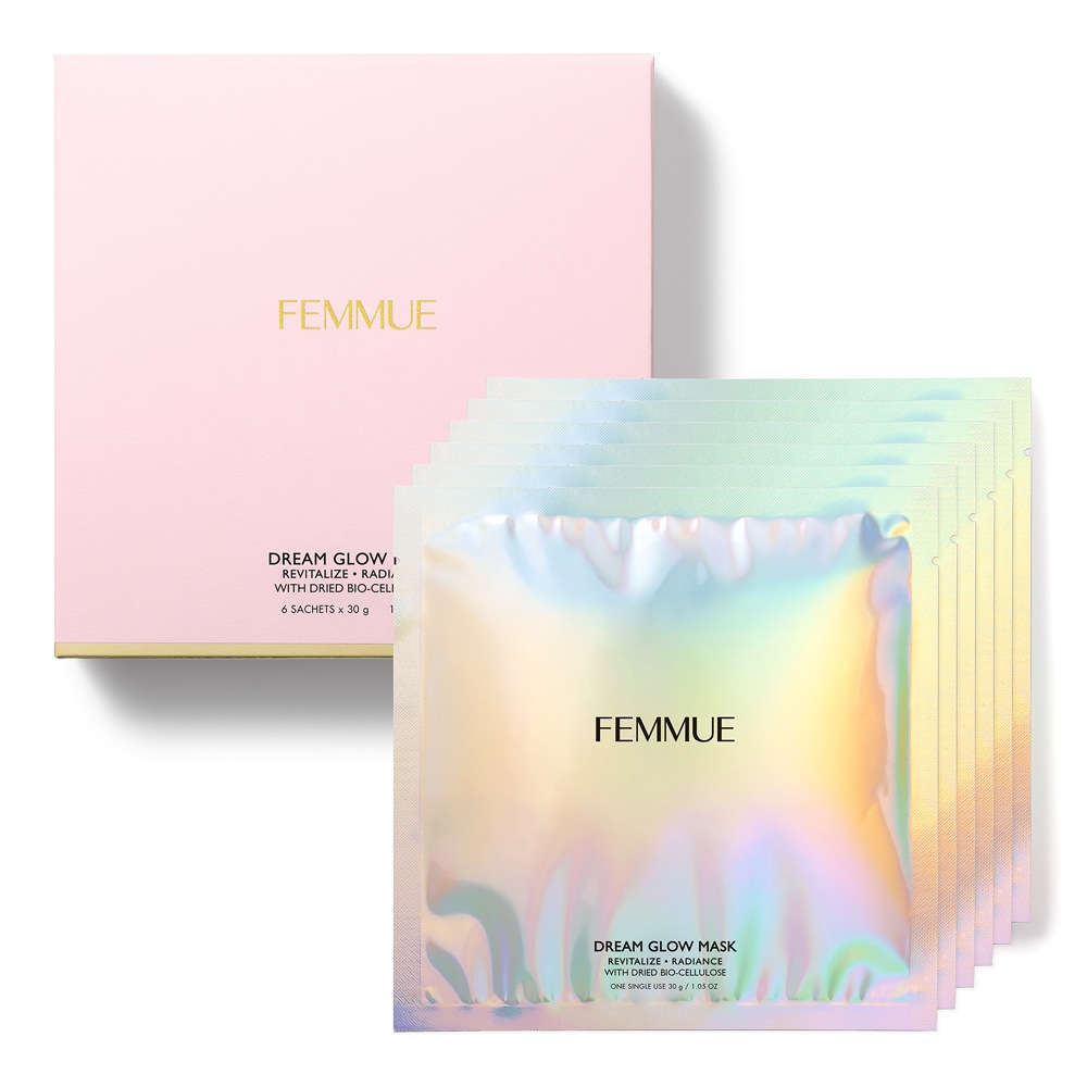 [パミュ]ドリームグローマスク活力光彩（6個入り）乾燥バイオセルロース保湿栄養密着マスクパック