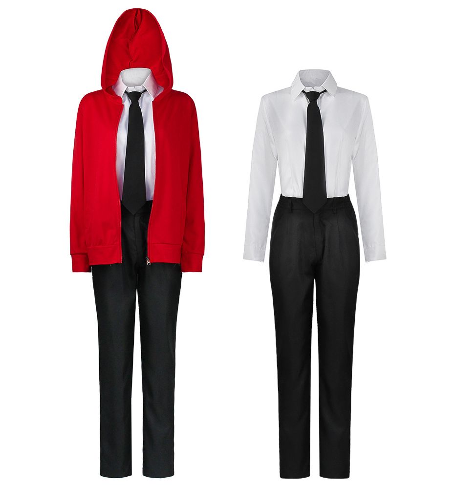 チェンソーマン 風 パワー コスチューム コスプレ衣装 5点セット サイズ XS―XXXL