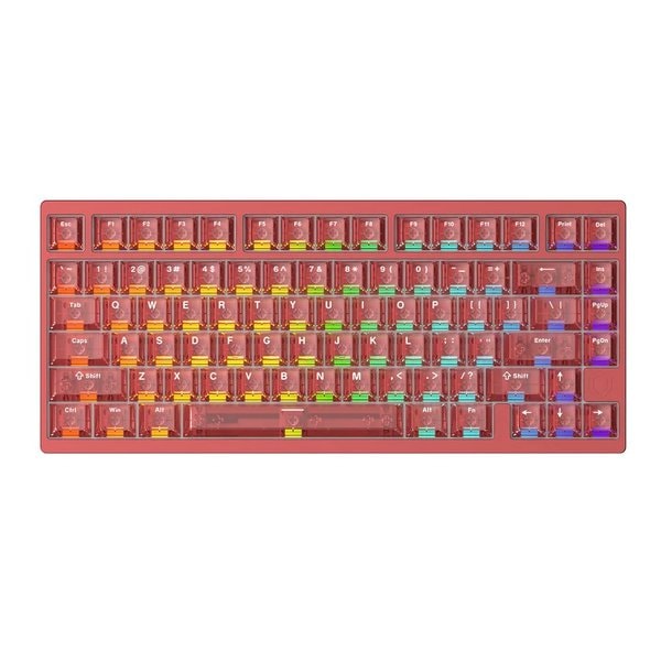 ラピッドトリガーキーボード 8000HZ/256Khz/32Khz/0.125ms/アルミニウム/レッド IROK-MG75 PRO-RED