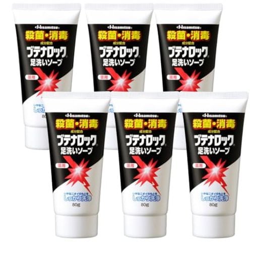 【6個セット】 足の殺菌・消毒 久光製薬 ブテナロック 薬用足洗いソープ (80g) 【医薬部外品】