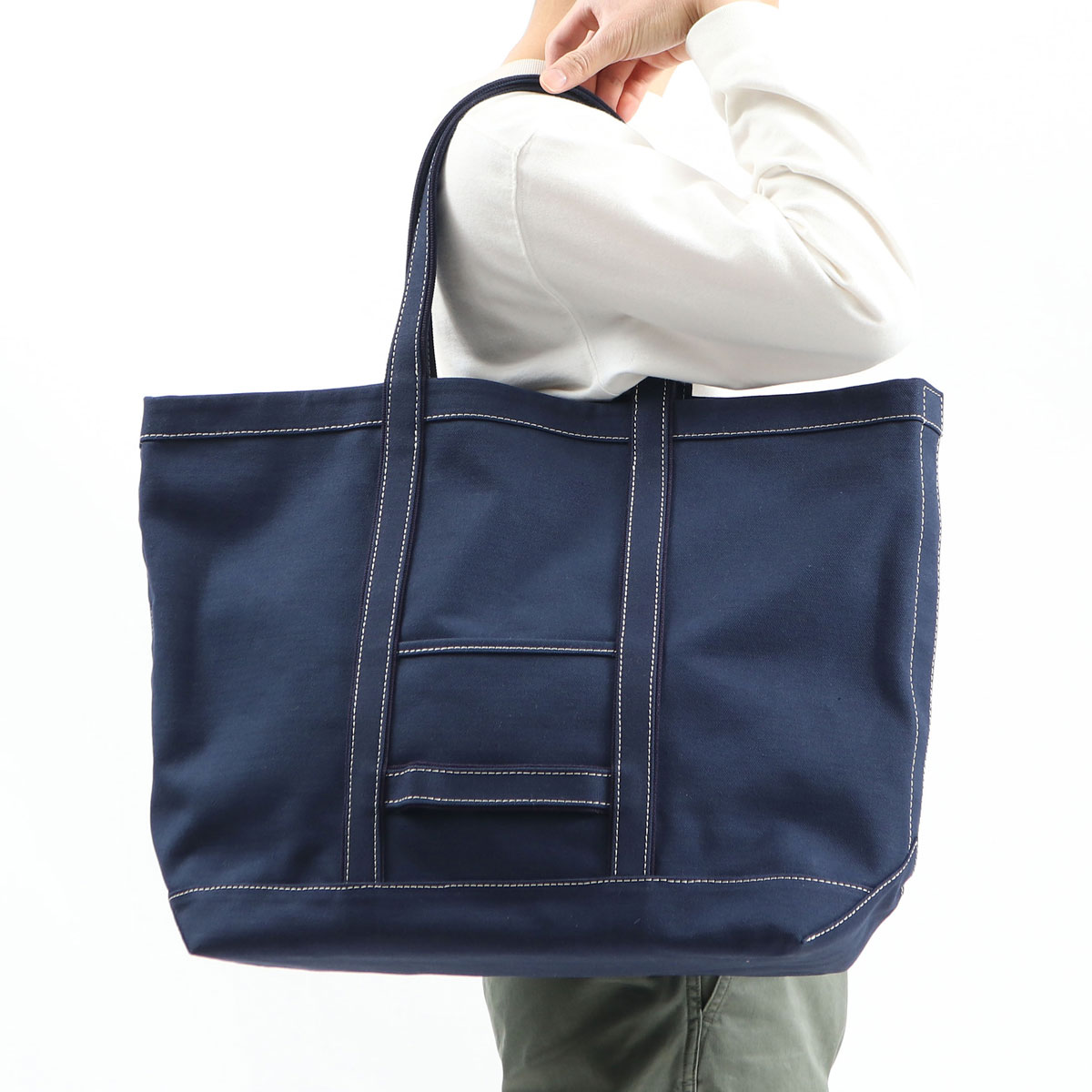 EVERYDAY TOTE L CANVAS NO.6 バッグ 大容量 日本製 HB-BG3403