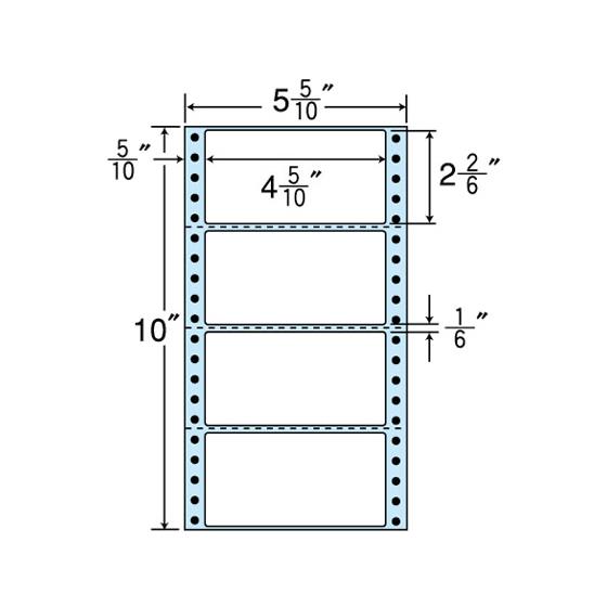連続ラベル 剥離紙ブルータイプ (500折×2) NANA NX05EB