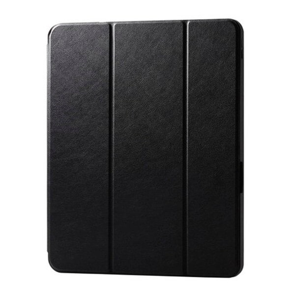 TB-A24PLSABK ブラック 13インチ iPad Pro (M4) タブレットケース (レザー 手帳型 スリープ対応 マグネット フリーアングル スタンド機能 耐衝撃) メーカー直送