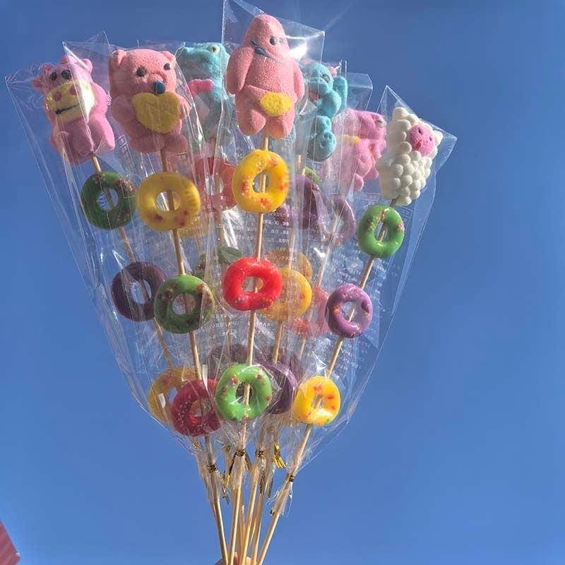 70/140Pcs グミキャンディ串個包装ロリポップジュースグミ チルドレンプレイス 子供の日のギフト 誕生日プレゼント