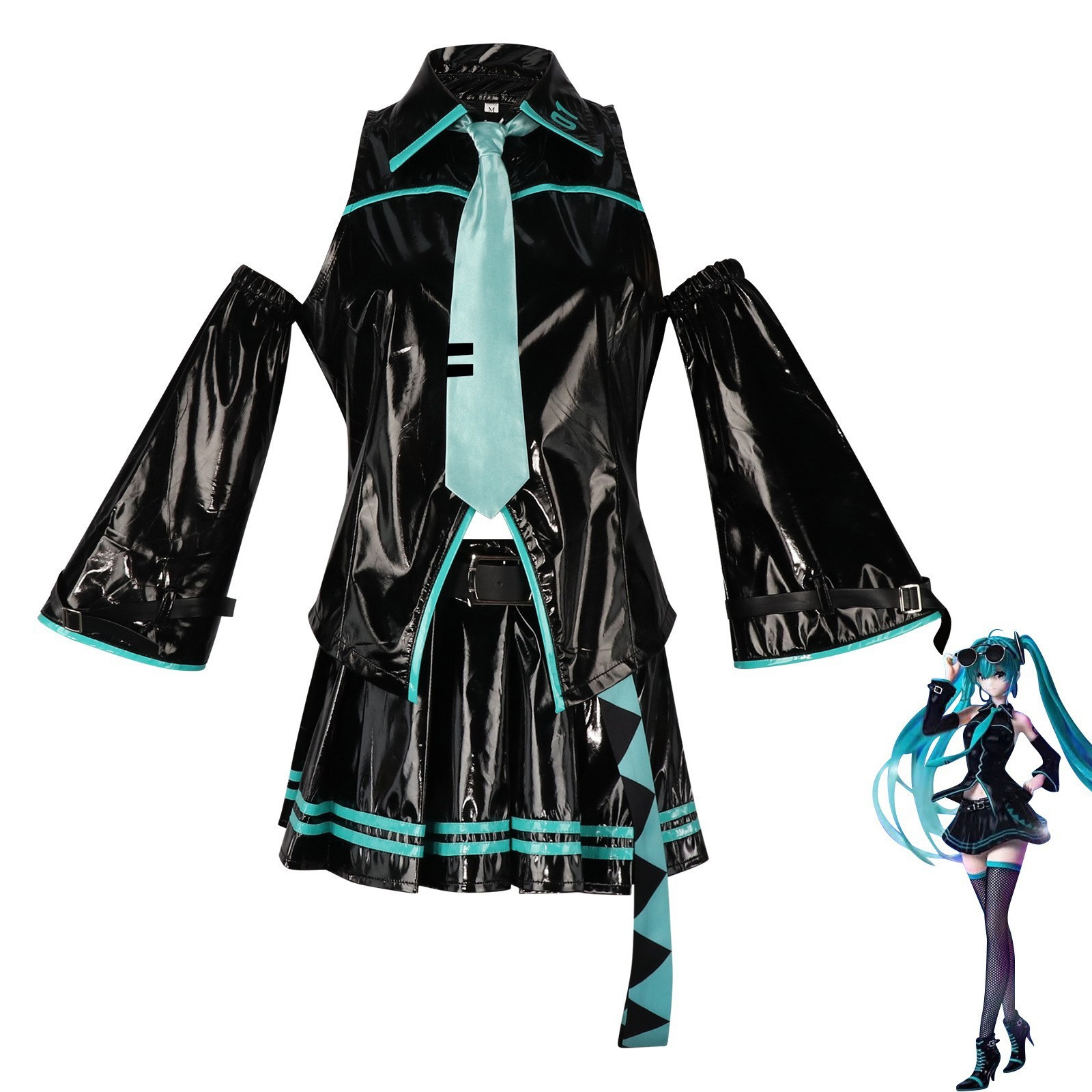 Chuyu仮想アイドルcosサーバーchuyuyuブラックパテントレザーフォーミュラサーバーコスプレ2dアニメーション再生サーバー