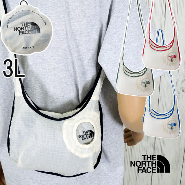 ザ・ノース・フェイス エコバッグ メンズ NM82505 レディース ショルダーバッグ アストラS 斜め掛け 肩掛け コンパクト 持ち運び 軽い 小さめ ミニバッグ ファスナー 鞄 ロゴ プリント キ
