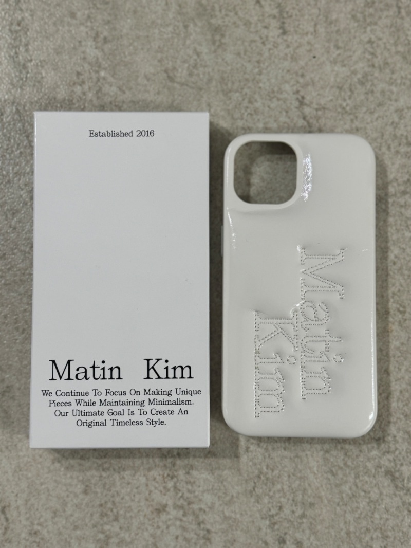Matin Kim QUILTING IPHONE 14PRO CASE スマホケース Matin Kim * QUILTING IPHONE 14PRO CASE (Matin Kim/iPhone