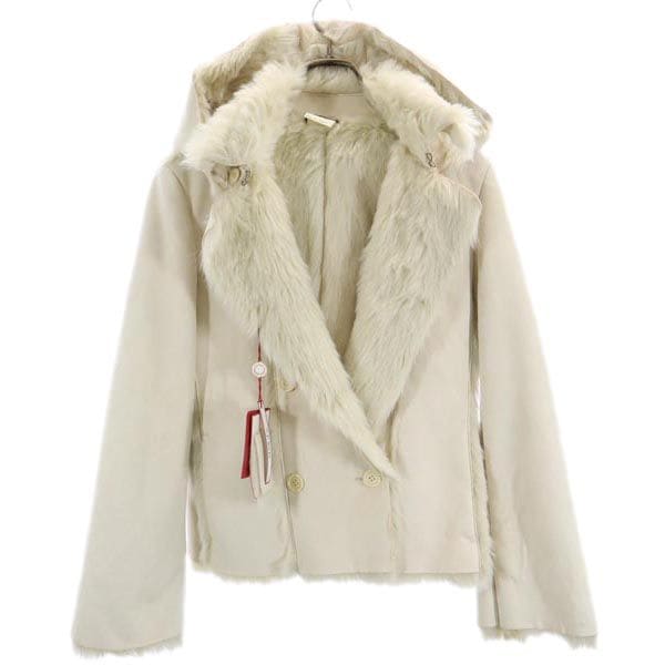 マックスアンドコー フェイク レザージャケット 40 アイボリー MAX&CO レディース 7,710円