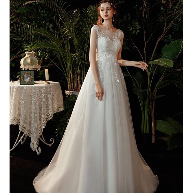 ウェディングドレス Aライン 安い ウエディングドレス 二次会 花嫁 パーティードレス 披露宴 ブラ