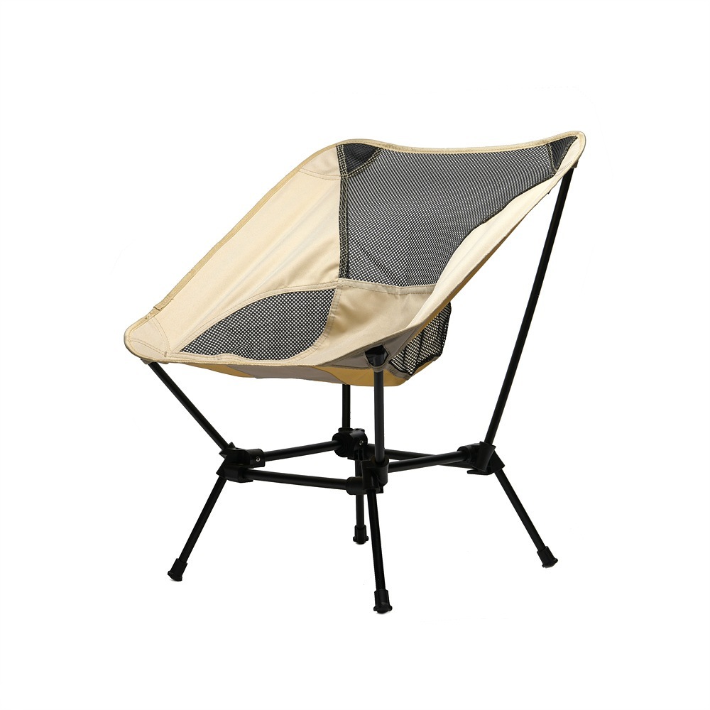 HeyrelaxCalmdawnHEYRELAXCALMDAWN 軽量 折りたたみ キャンプ椅子 荷重120kg 携帯用椅子 V1 SUMMER MESH (BEIGE)