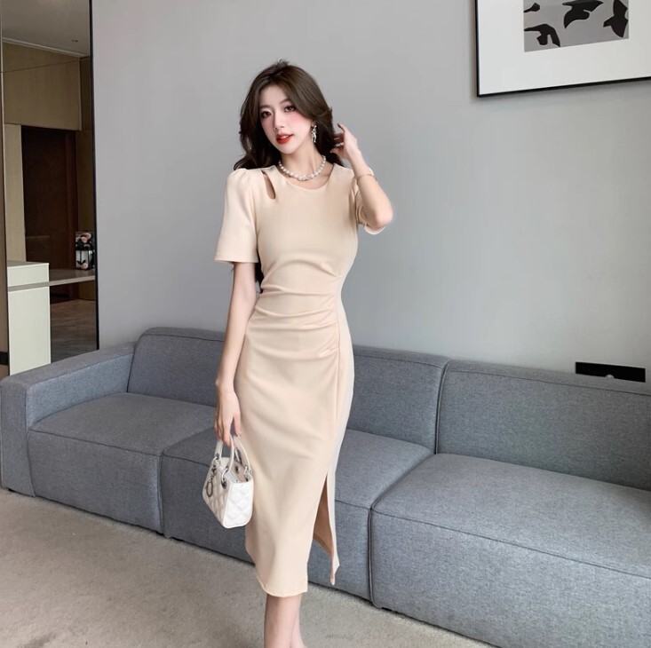 ワンピース ワンピドレス ロング丈 サイドスリット かわいい 大人可愛い きれいめ カジュアル 大人 上品 おしゃれ お洒落 かっこいい 大人女子 ラブリー キュート ガーリー 個性的 クール