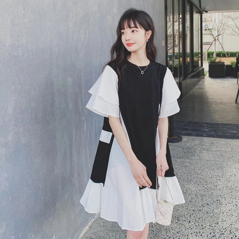 韓国ファッションレディース半袖ワンピース夏服セクシーミニスカートマーメイド 5,235円