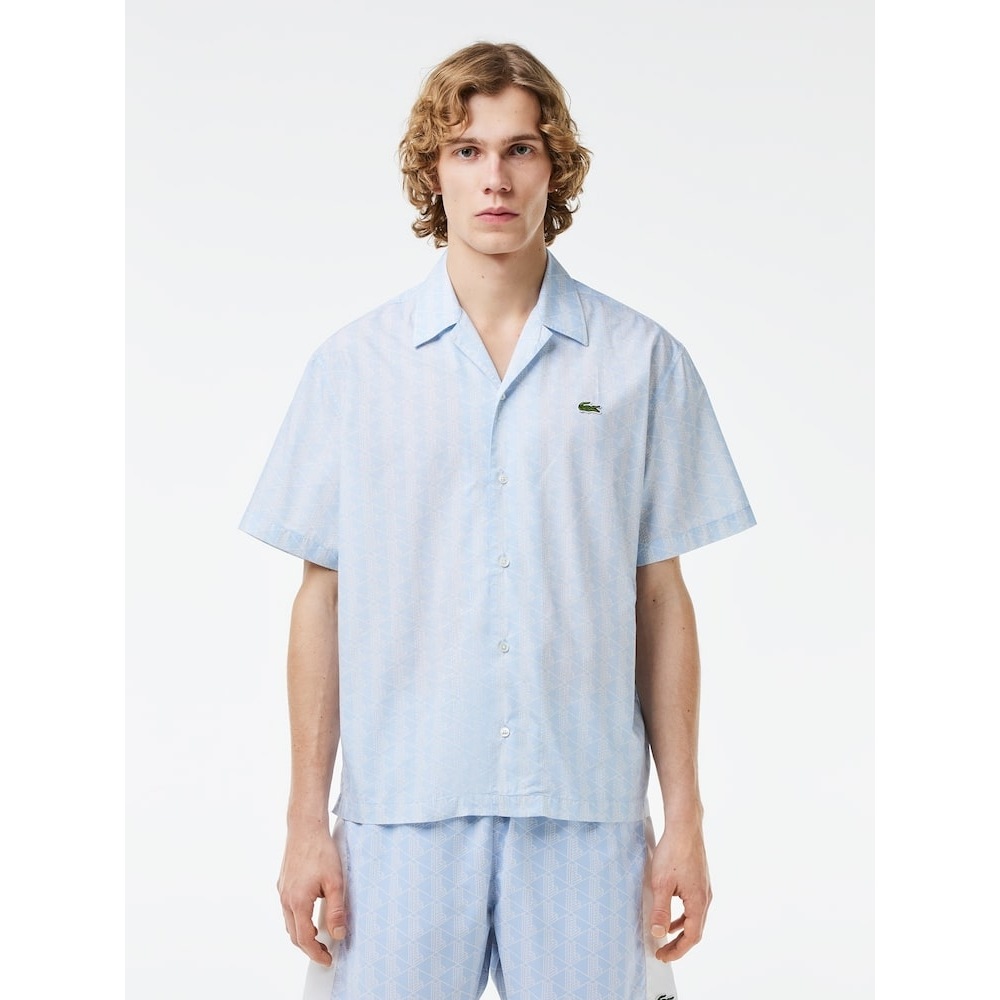 ラコステ [オンラインのみ] メンズ L ロゴ AOP ショートスリーブシャツ CH8792-54G WB5 Q2NCH8792-54GWB5